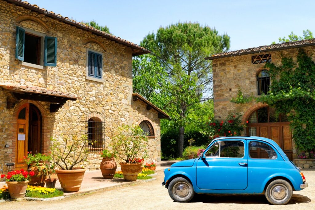 route naar Italië met de auto