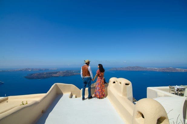 Fotogeniek Imerovigli op Santorini