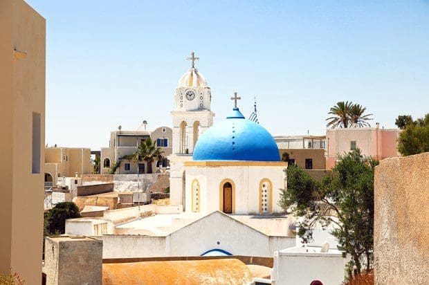 Megalochori op Santorini