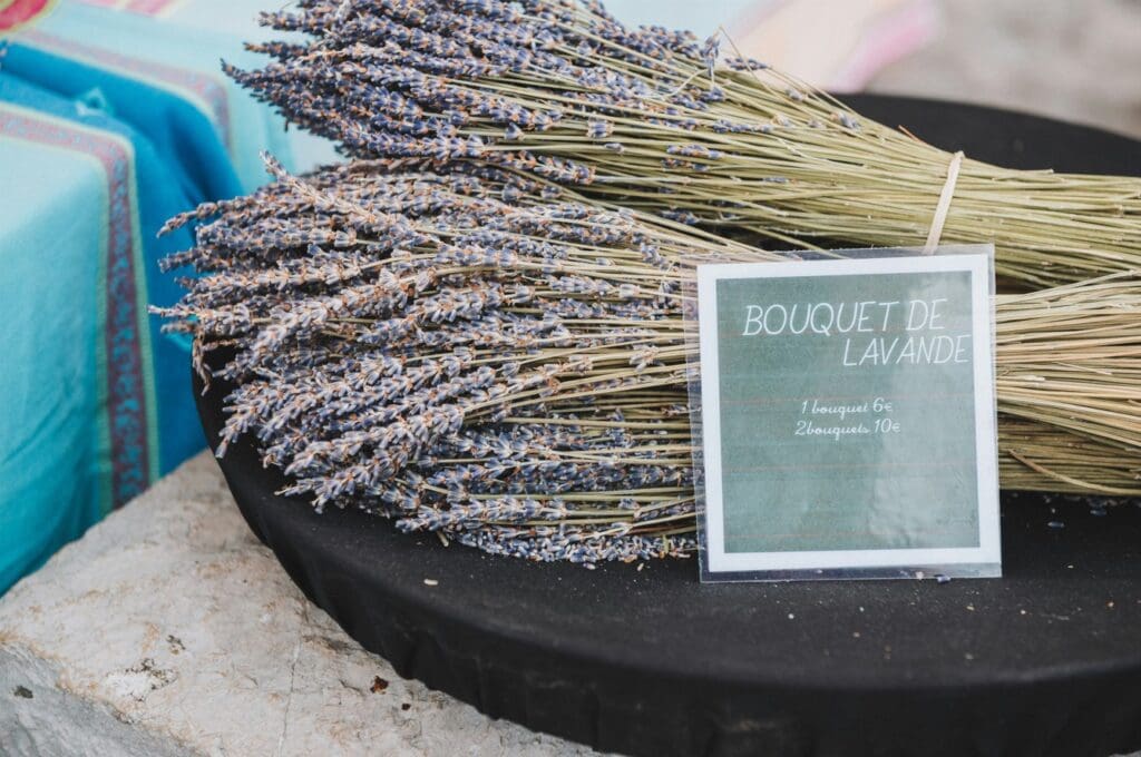 Lavendel kopen op de lokale markt