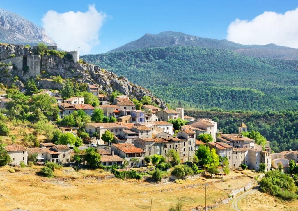 Middeleeuwse dorp Trigance in de Gorges du Verdon