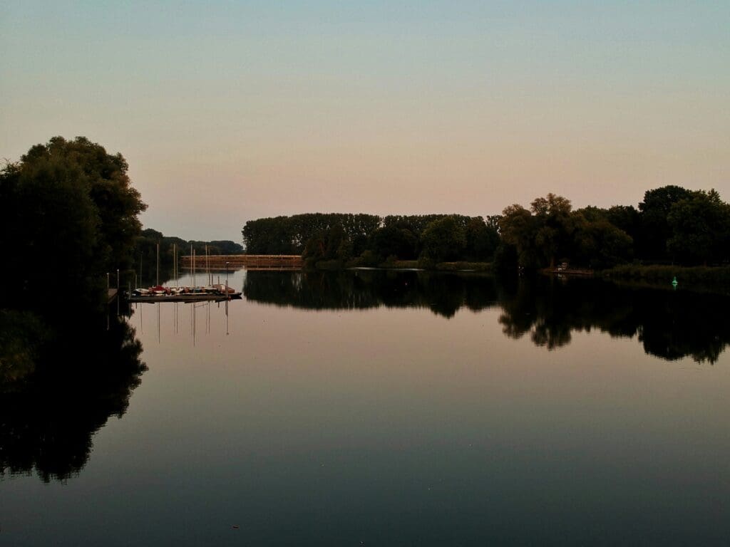 Restaurant Else am See, net over de grens in Duitsland, aan het water.