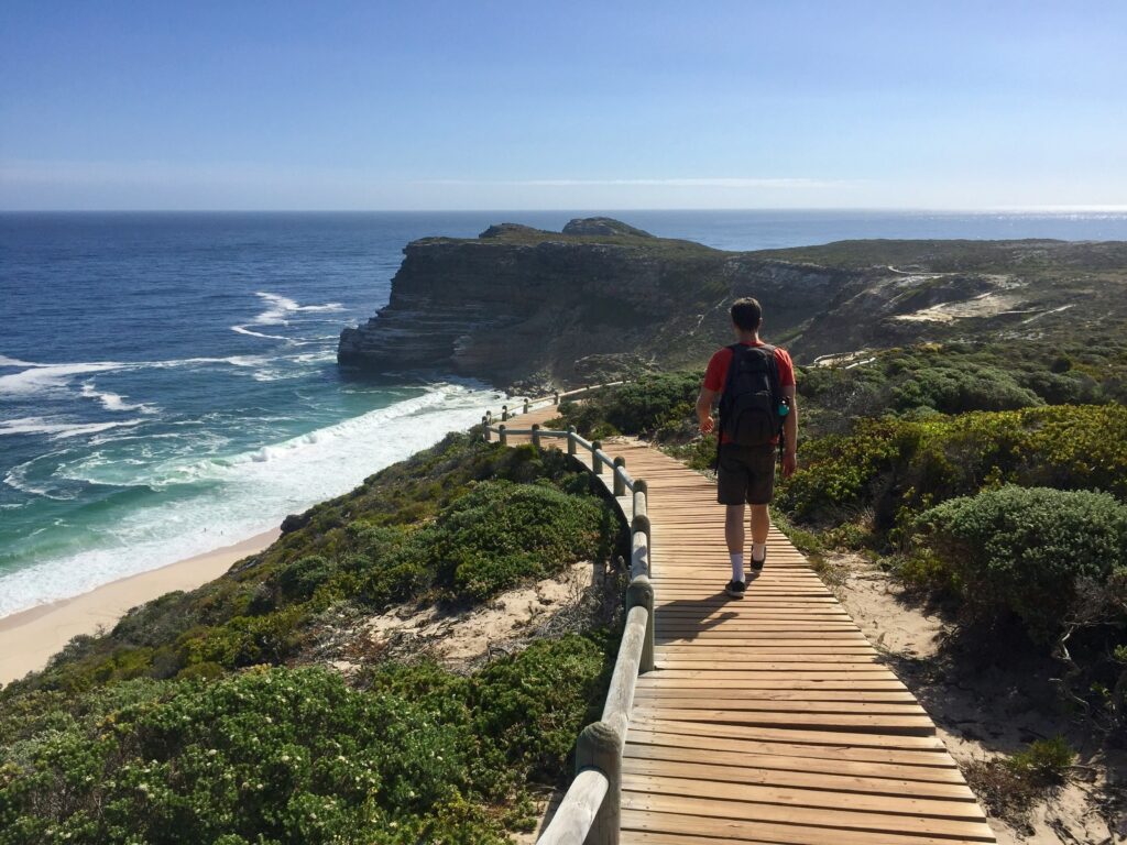 Wandelpad in Cape Point Nature Reserve, Kaapstad