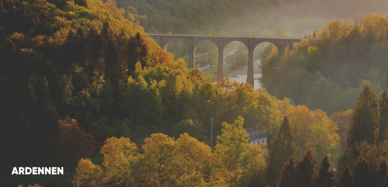 brug in de Ardennen