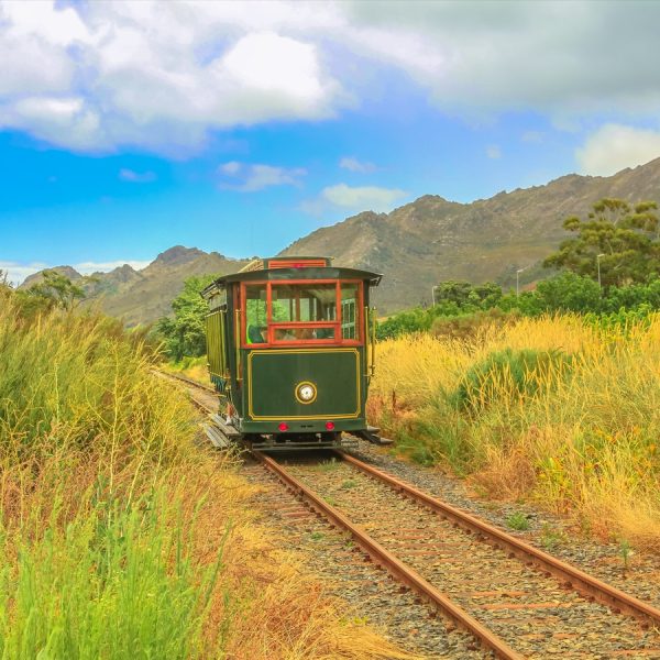 Wijntram in Franschhoek